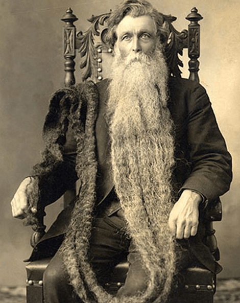 Hans Langseth la barba più lunga del mondo